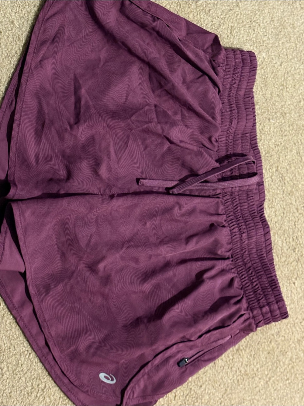 Asics Plum Athletic Running Shorts